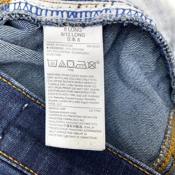 Gap 1969 Women's Jeans True Skinny Dark Wash size 8L length 31" - Picture 7 of 8